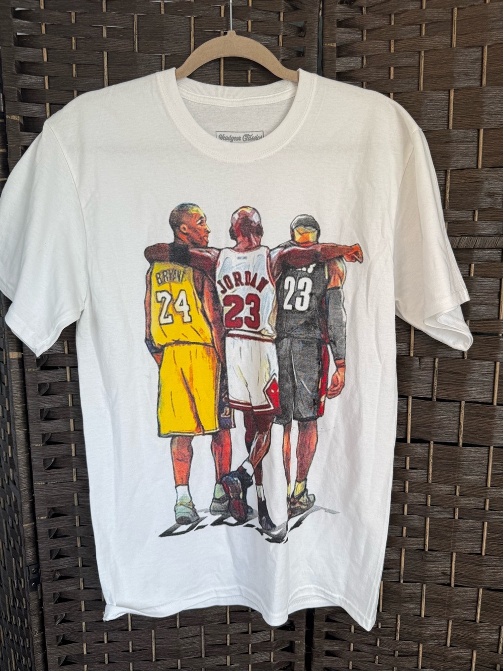*NEW*Sz S*Headgear* Classics NBA Basketball Legends "GOAT" Graphic T-Shirt.
